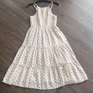 Sim & Sam Charming pale pink and cream Polka Dot dress Large